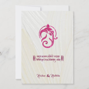 Indische Hochzeit Ganesha Hindu Einladung