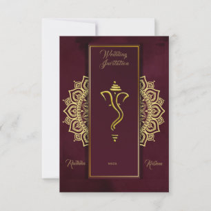 Indische Hochzeit Hindu Ganesha Einladung