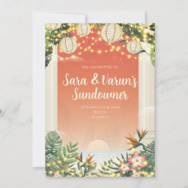 Indische Hochzeit nach Party Einladung Digital