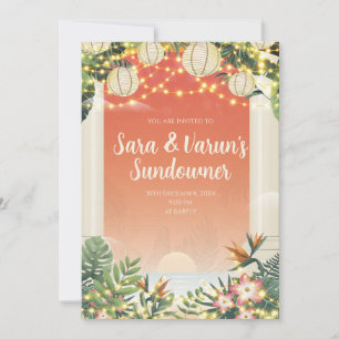 Indische Hochzeit nach Party Einladung Digital