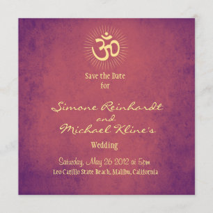 Indische Hochzeit, OM, Save the Date Hinduhochzeit