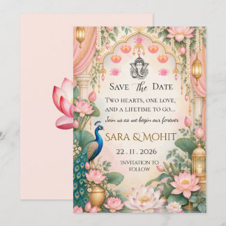 Indische Hochzeit Save The Date Einladung