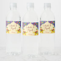 Indische Hochzeitelefanten-Blaumuster personalisie