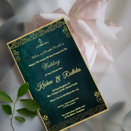 Indische Hochzeitseinladung Ankündigung