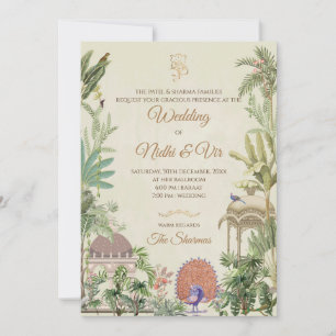 Indische Hochzeitseinladung Digitale Hindu-Hochzei Einladung