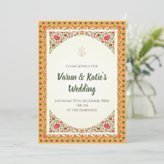 Indische Hochzeitseinladung Digitale Hindu-Hochzei Einladung