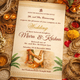 Indische Hochzeitseinladung Einladung