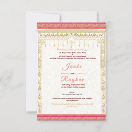 Indische Hochzeitseinladung Einladung