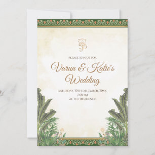 Indische Hochzeitseinladung Hindu-Hochzeitseinladu Einladung
