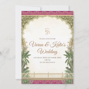 Indische Hochzeitseinladungen & Digitale indische Einladung