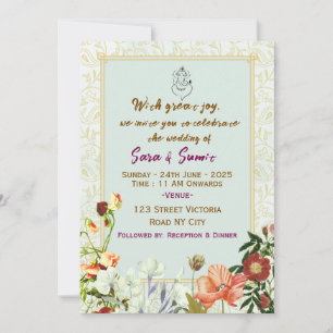 Indische Hochzeitseinladungen Einladung