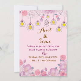 Indische Hochzeitseinladungen  Einladung