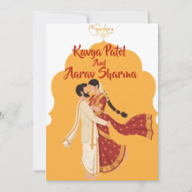 Indische Hochzeitseinladungen für USA