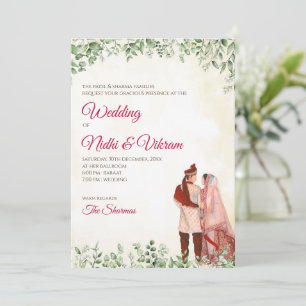 Indische Hochzeitseinladungen & hinduistische Hoch Einladung