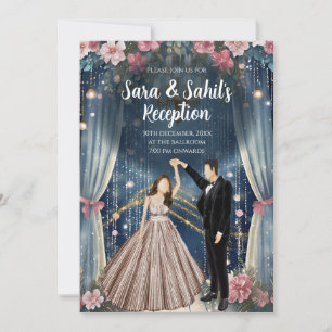 Indische Hochzeitsempfehlung lädt ein Einladung