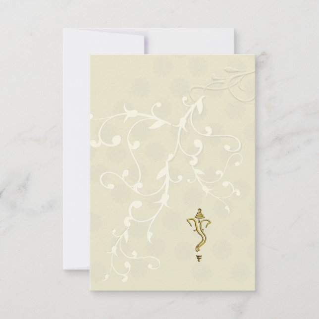 Indische Hochzeitsinspektion Einladung (Vorderseite)