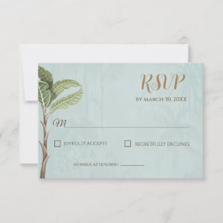 Indische Hochzeitskarte RSVP Karte