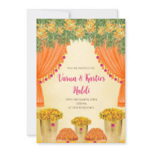 Indische Hochzeitskarten Einladungen zur Zeremonie