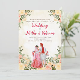 Indische Hochzeitskarten & Hindu Hochzeitseinladun Einladung