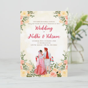 Indische Hochzeitskarten & Hindu Hochzeitseinladun Einladung