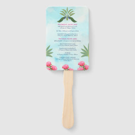 Indische Hochzeitsreise Hand Fan, danke Karte Fächer