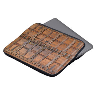 Indische Holztür Laptopschutzhülle