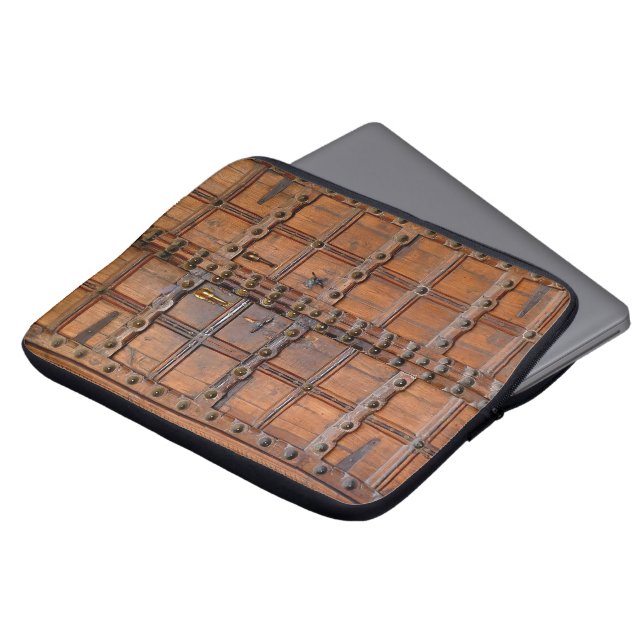 Indische Holztür Laptopschutzhülle (Vorne Oben)