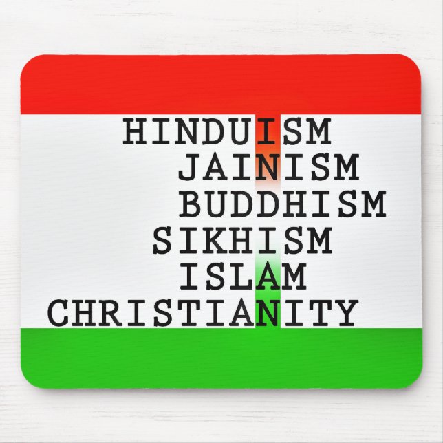 Indische Identitätsreligionen Mousepad (Vorne)