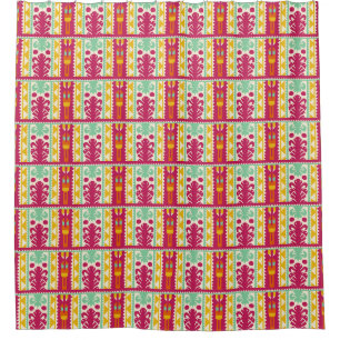 Indische Illustration des traditionellen Textildes Duschvorhang
