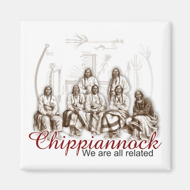 Indische Indianer Wir sind alle verwandt Magnet (Vorne)