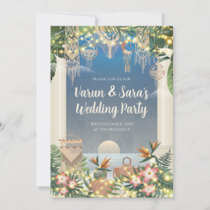 Indische indische Cocktail-Party Einladung