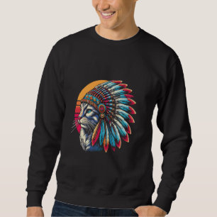 Indische Katzenherde Männer Frauen Kind Sweatshirt