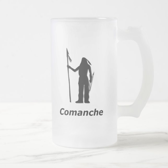 Indische Komanche Mattglas Bierglas (Rechts)