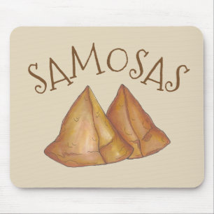 Indische Küche Gemüse vegetarische Kochen Samosas Mousepad