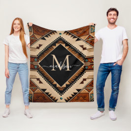 Indische Kultur Boho Style Fleecedecke