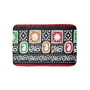 Indische Kultur: Traditionelles Kunstdesign Badematte