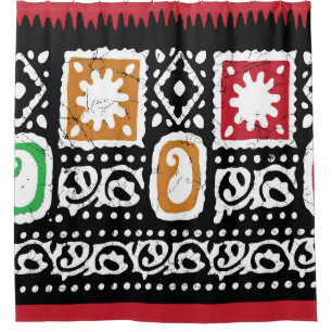 Indische Kultur: Traditionelles Kunstdesign Duschvorhang