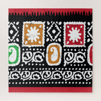 Indische Kultur: Traditionelles Kunstdesign Puzzle