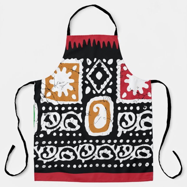 Indische Kultur: Traditionelles Kunstdesign Schürze (Vorderseite)