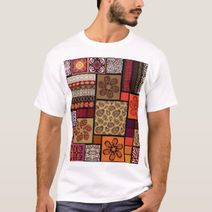 Indische Künste, mega nahtloses kreatives Set. T-Shirt
