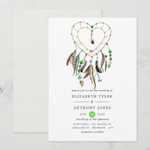 Indische Legende Tribal Boho Hochzeit Einladung