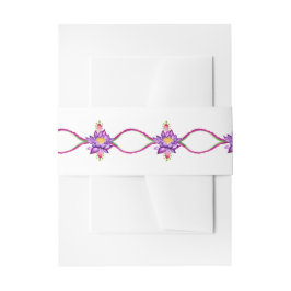 Indische Lotus-Blume Einladungsbanderole