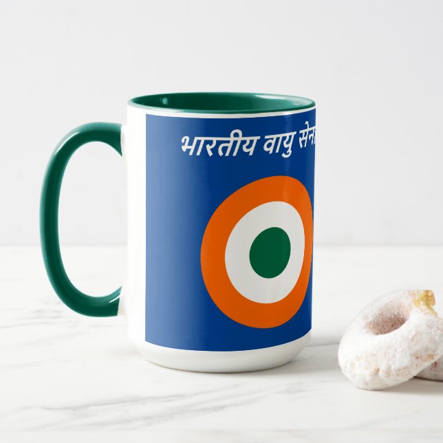Indische Luftwaffe RoundelMug Tasse (Mit Donut)