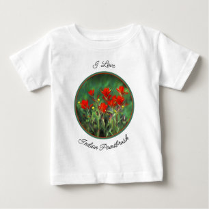 Indische Malerei mit Pinsel - Originelle Blume Baby T-shirt