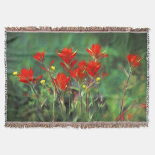Indische Malerei mit Pinsel - Originelle Blume Decke