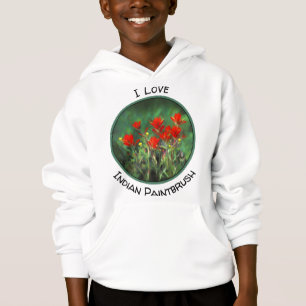 Indische Malerei mit Pinsel - Originelle Blume Hoodie