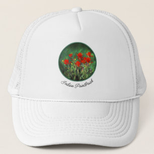 Indische Malerei mit Pinsel - Originelle Blume Truckerkappe