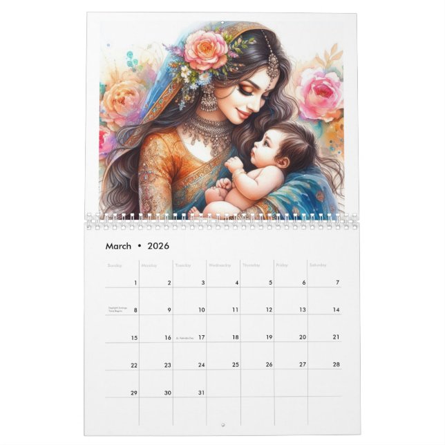 indische Mamas Kalender (Mär 2026)