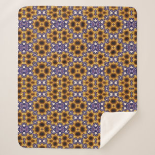 Indische Mandala-Geometrie-Art-Deco-nahtlose Muste Sherpadecke