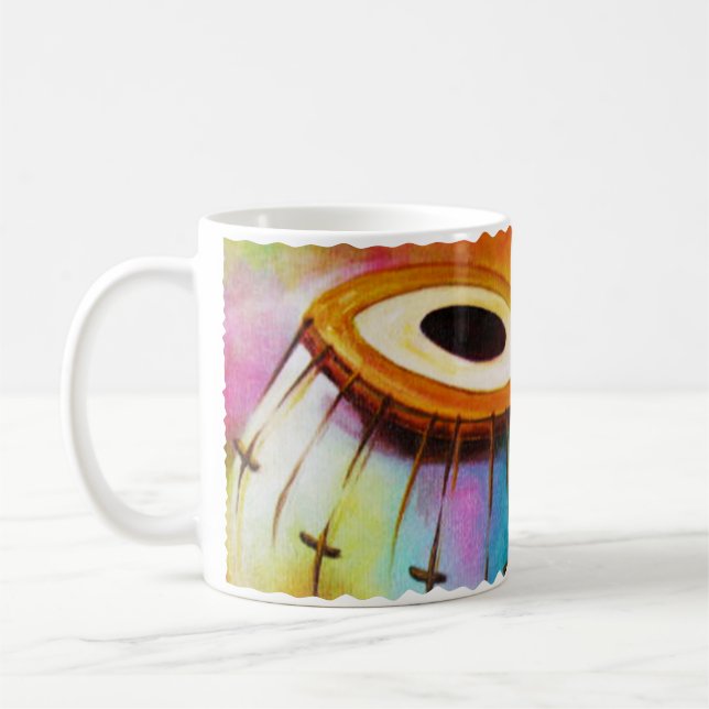 Indische Musikinstrumente - Tabla Kaffeetasse (Links)